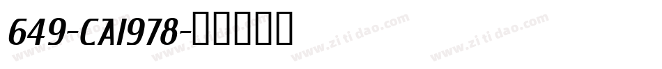 649-CAI978字体转换
