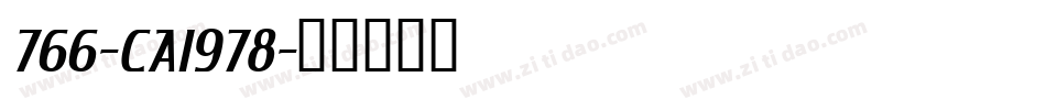 766-CAI978字体转换