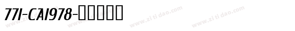 771-CAI978字体转换