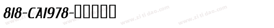 818-CAI978字体转换