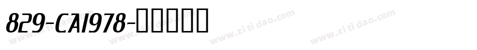 829-CAI978字体转换