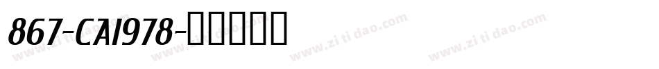 867-CAI978字体转换
