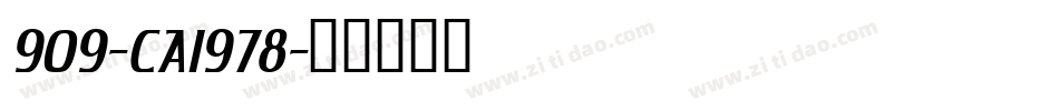 909-CAI978字体转换