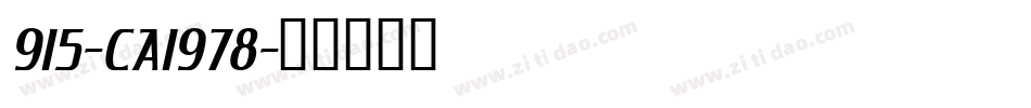 915-CAI978字体转换
