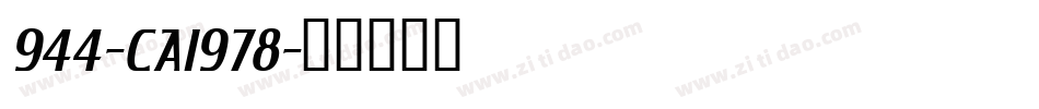 944-CAI978字体转换