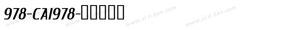 978-CAI978字体转换