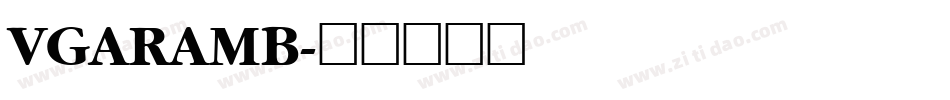 VGARAMB字体转换