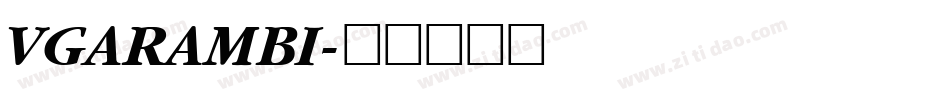 VGARAMBI字体转换
