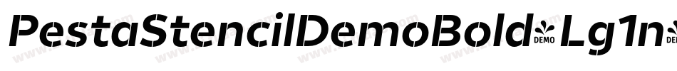 PestaStencilDemoBold-Lg1n字体转换