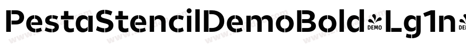 PestaStencilDemoBold-Lg1n字体转换