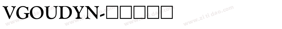 VGOUDYN字体转换