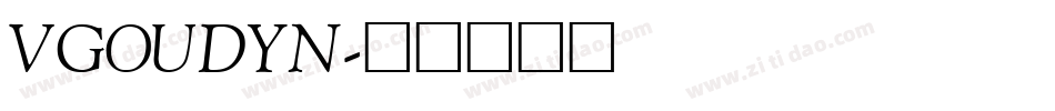 VGOUDYN字体转换