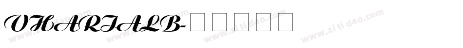 VHARIALB字体转换