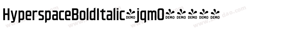 HyperspaceBoldItalic-jqm0字体转换