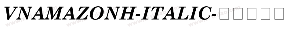 VNAmazonH-Italic字体转换