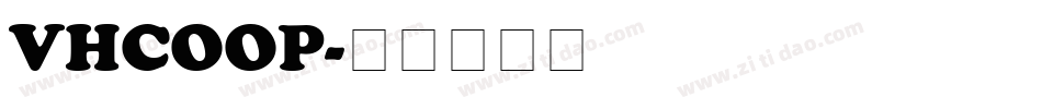 VHCOOP字体转换