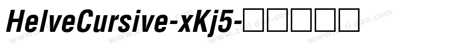 HelveCursive-xKj5字体转换