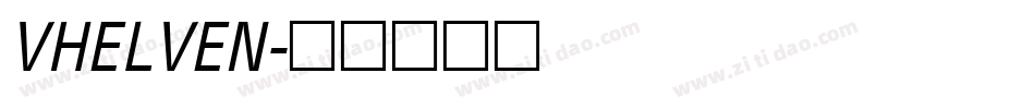 VHELVEN字体转换