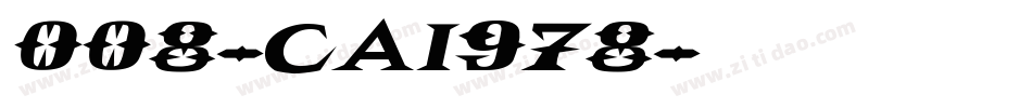 008-CAI978字体转换