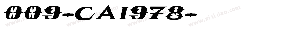 009-CAI978字体转换