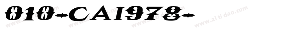 010-CAI978字体转换