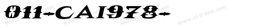 011-CAI978字体转换