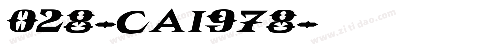 028-CAI978字体转换