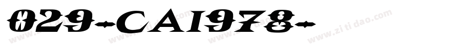 029-CAI978字体转换
