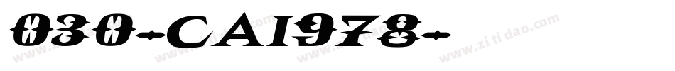030-CAI978字体转换