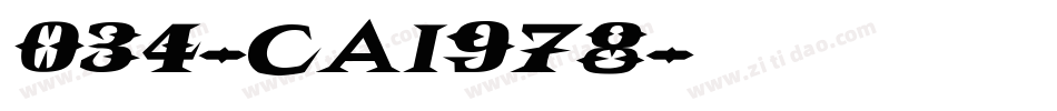034-CAI978字体转换