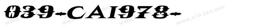 039-CAI978字体转换