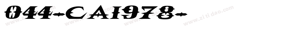 044-cai978字体转换