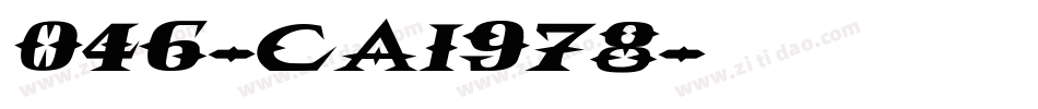 046-cai978字体转换