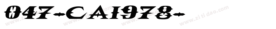047-cai978字体转换