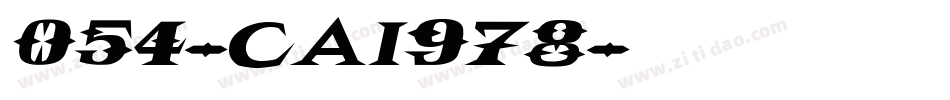 054-CAI978字体转换