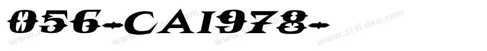 056-CAI978字体转换