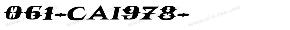 061-CAI978字体转换