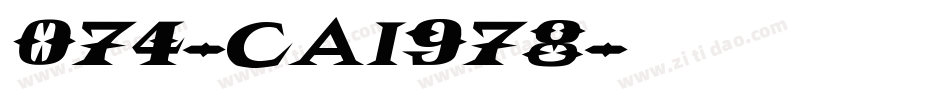074-CAI978字体转换