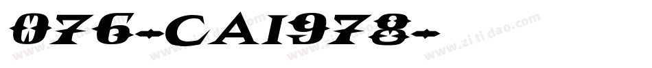 076-CAI978字体转换