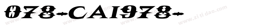078-CAI978字体转换