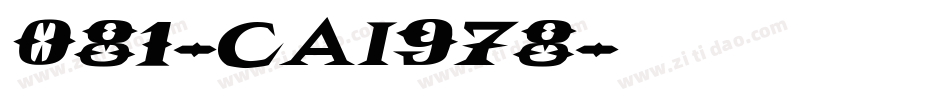 081-CAI978字体转换