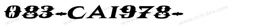 083-CAI978字体转换