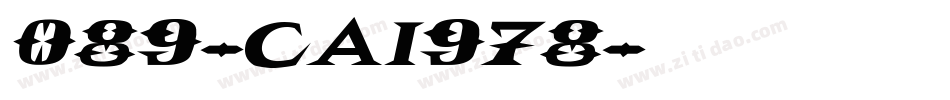089-CAI978字体转换