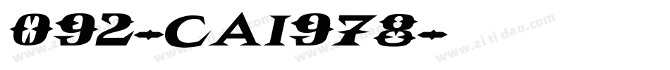 092-CAI978字体转换