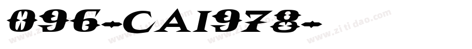 096-CAI978字体转换
