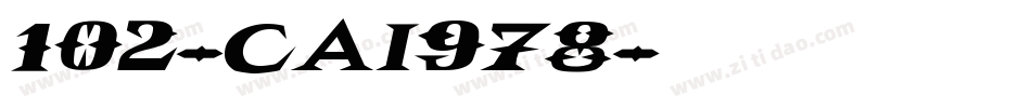 102-CAI978字体转换