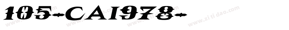 105-CAI978字体转换