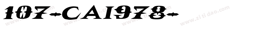 107-CAI978字体转换