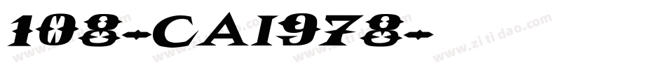 108-CAI978字体转换