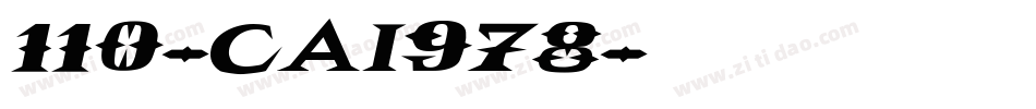 110-CAI978字体转换